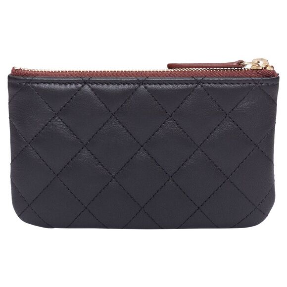 CHANEL Classic Small Zipped Pouch smooth lambskin  gold tone metal pouch - Picture 2 of 10